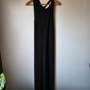 NWT EXPRESS BLACK TWIST BACK SLINKY MAXI DRESS SIZE M